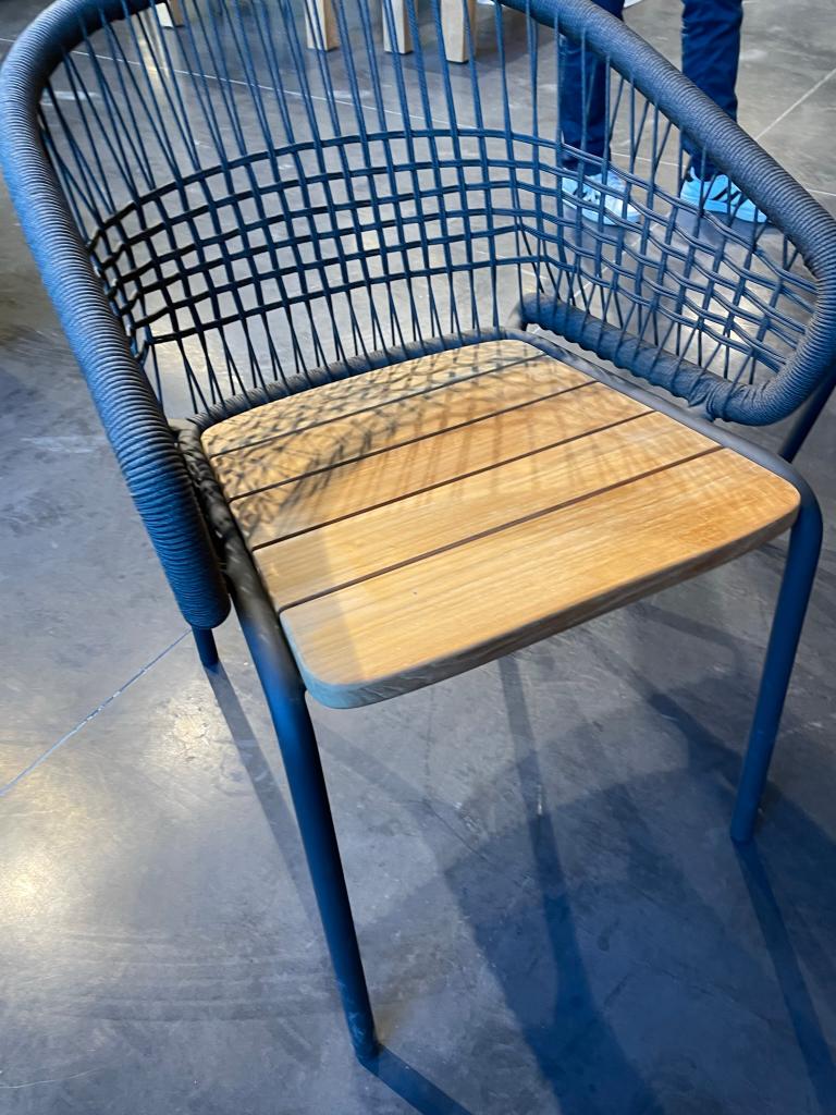tuinstoel alu met teak Ace, Tuin en Terras, Tuinstoelen, Nieuw, Aluminium, Ophalen of Verzenden