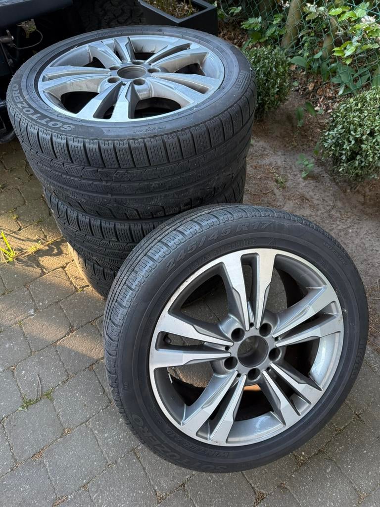 Velgen Meecedes C Class, Auto-onderdelen, Banden en Velgen, Ophalen, Banden en Velgen, 17 inch, All Season