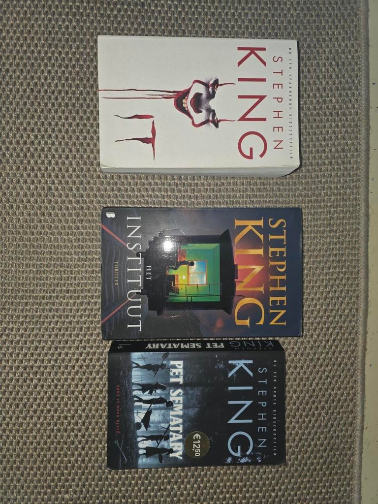 Stephen King It + Pet Semetary + het Instituut, Boeken, Ophalen