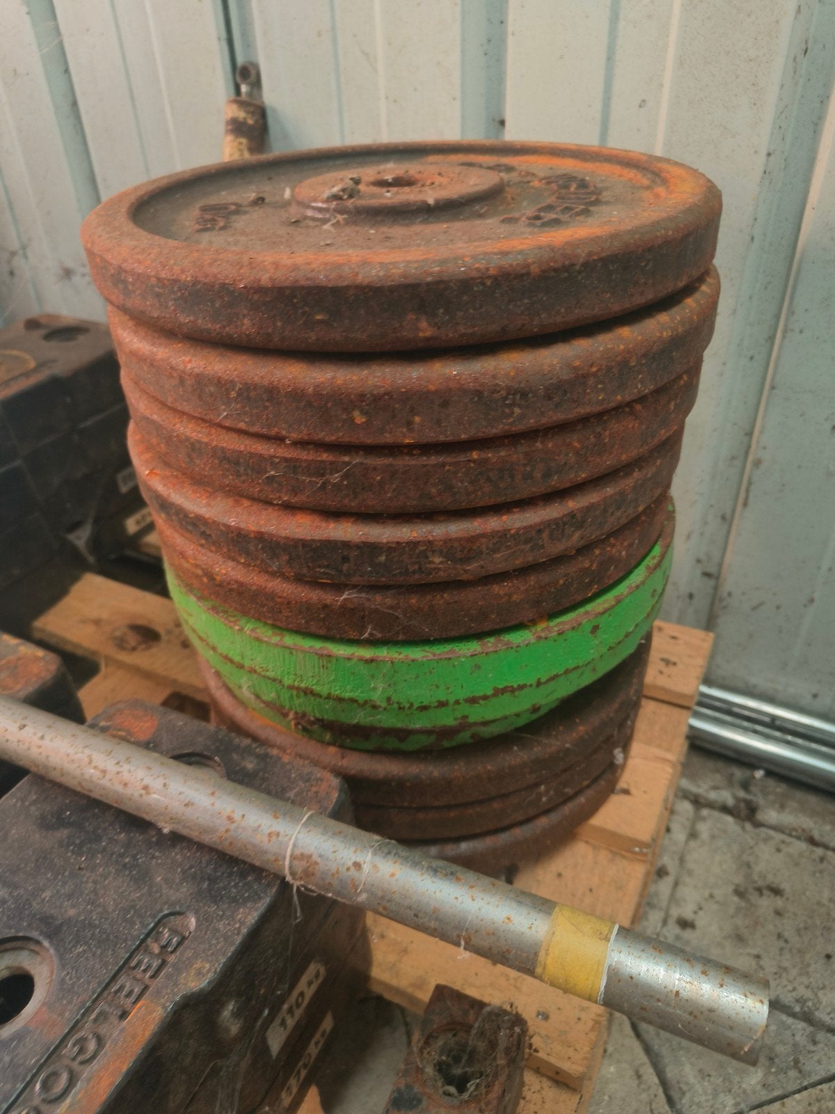 8x ACB-Weider 10kg schijven, Ophalen, Gebruikt