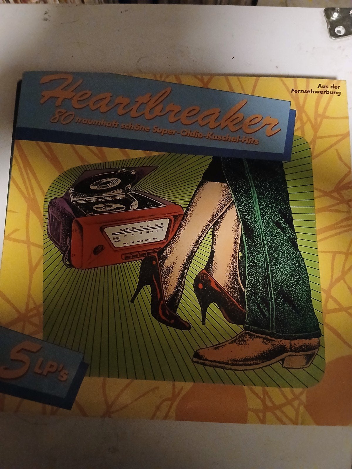 LP Boxset: Heartbreaker – 80 Super-Oldie-Kuschel-Hits (5 LP', Cd's en Dvd's, Ophalen