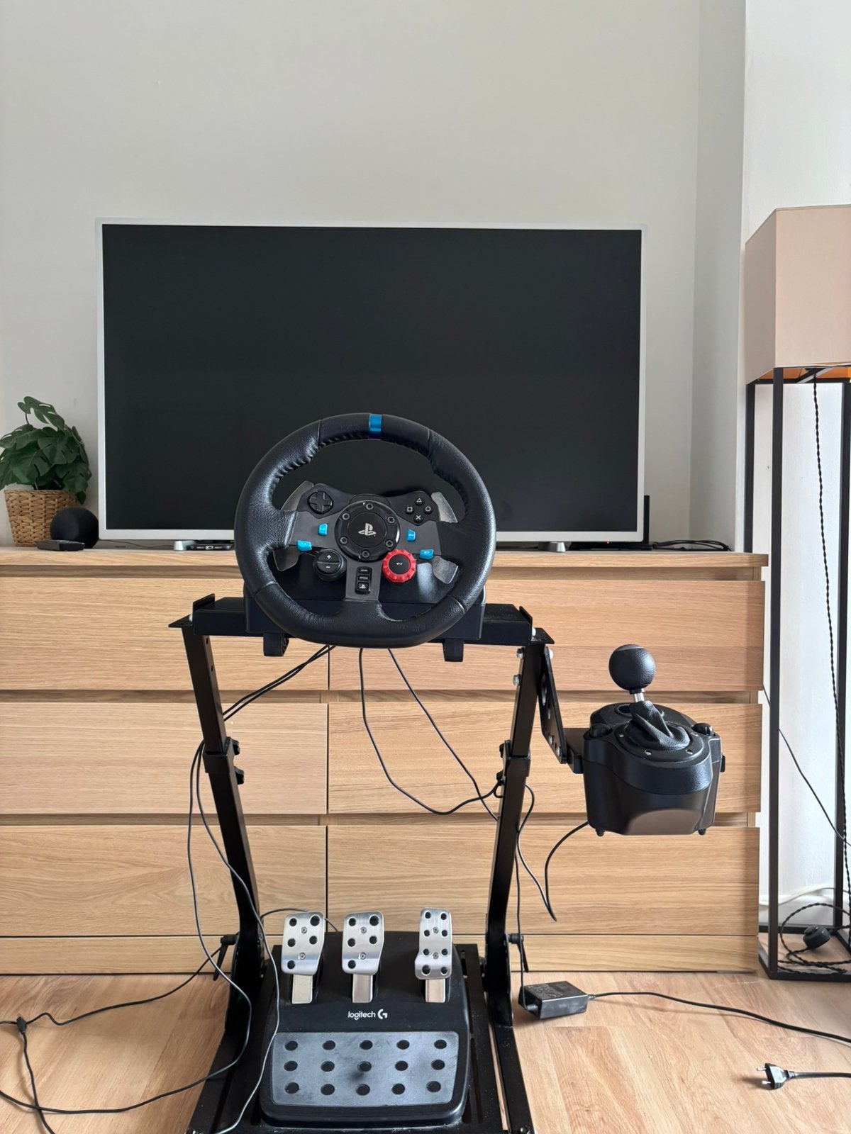 volant logitech g29 , support et levier de vitesse, Enlèvement ou Envoi, Comme neuf, Volant ou Pédales, PlayStation 4