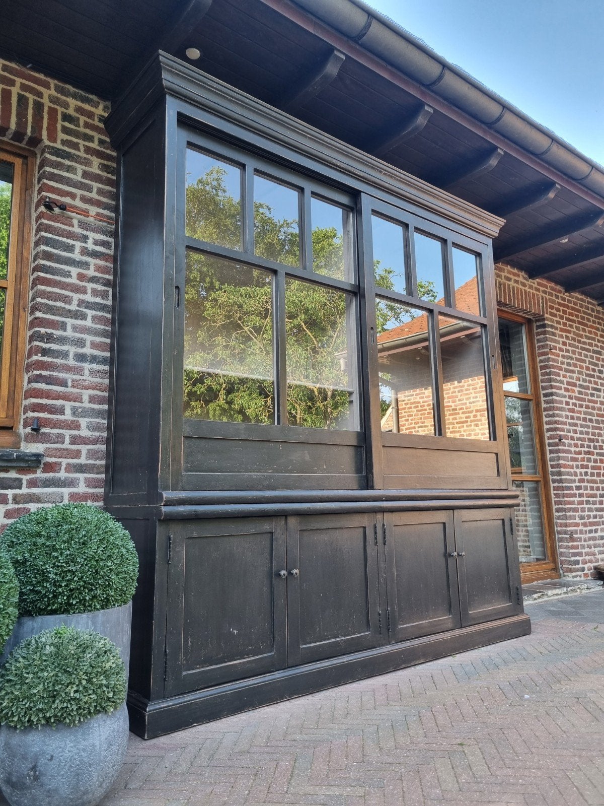 Buffet/vitrine en bois massif LIVRAISON GRATUITE
