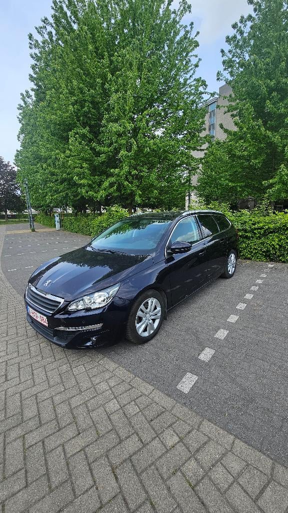 Peugeot 308 SW 1.6 BlueHDi klaar om geregistreerd te worden, Voorwielaandrijving, Stof, Blauw, Particulier