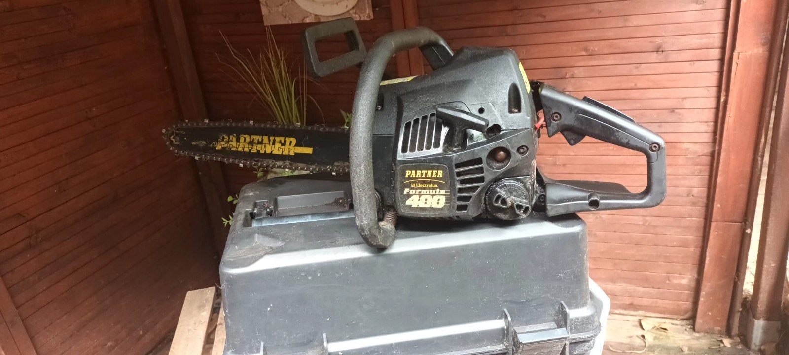 Partner 400 tronçonneuse demare au start pilote fonctionne l, Jardin & Terrasse
