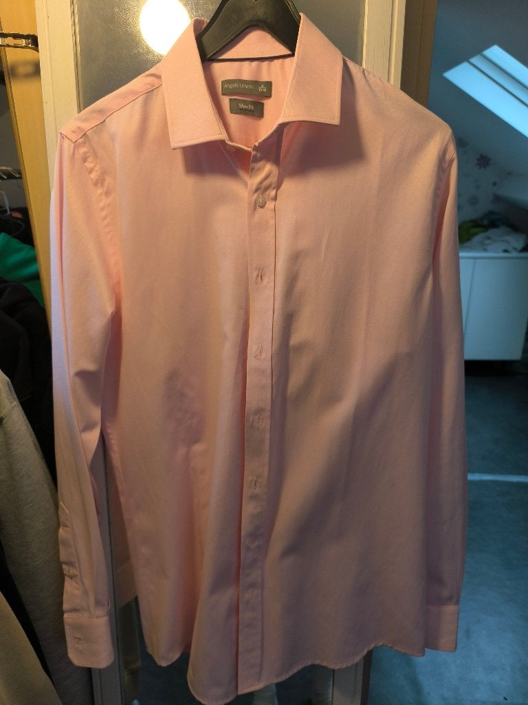 2 chemise Angelo litrico taille m neuf, Kleding | Heren, Ophalen of Verzenden, Nieuw, Roze