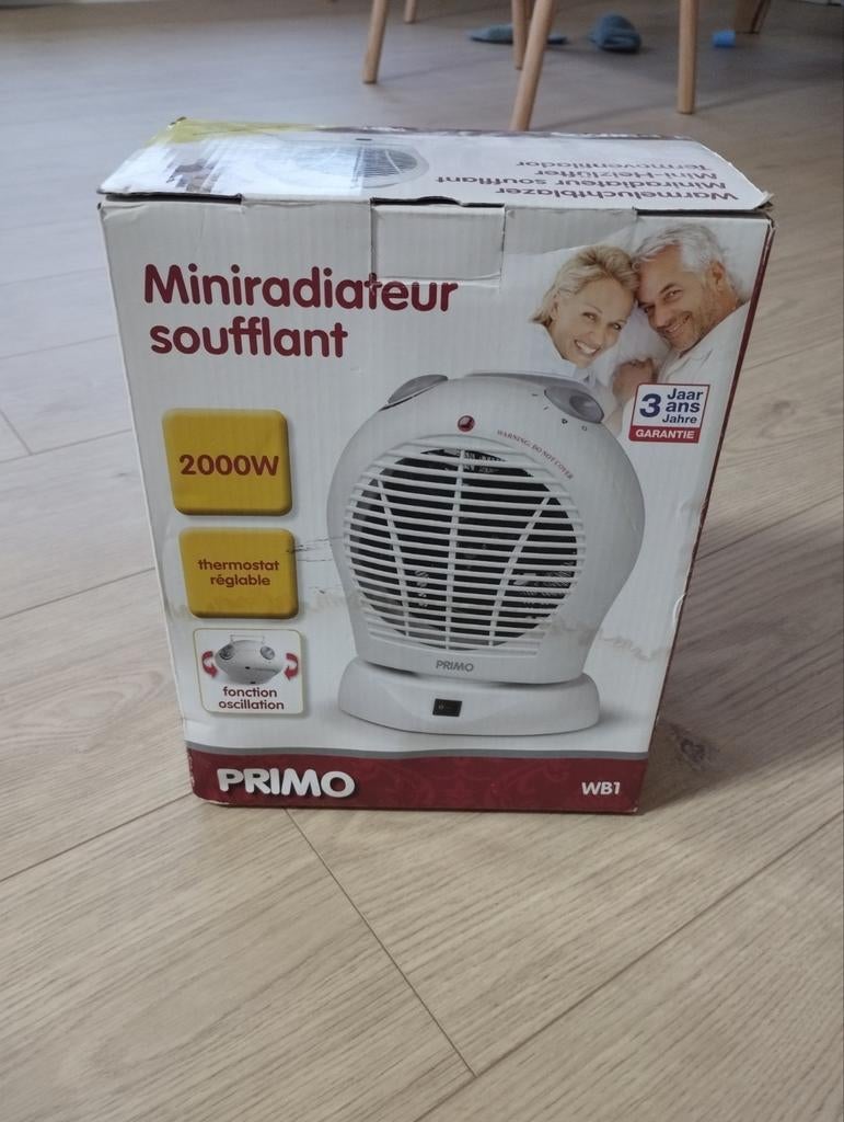 Miniradiateur soufflant, Ophalen