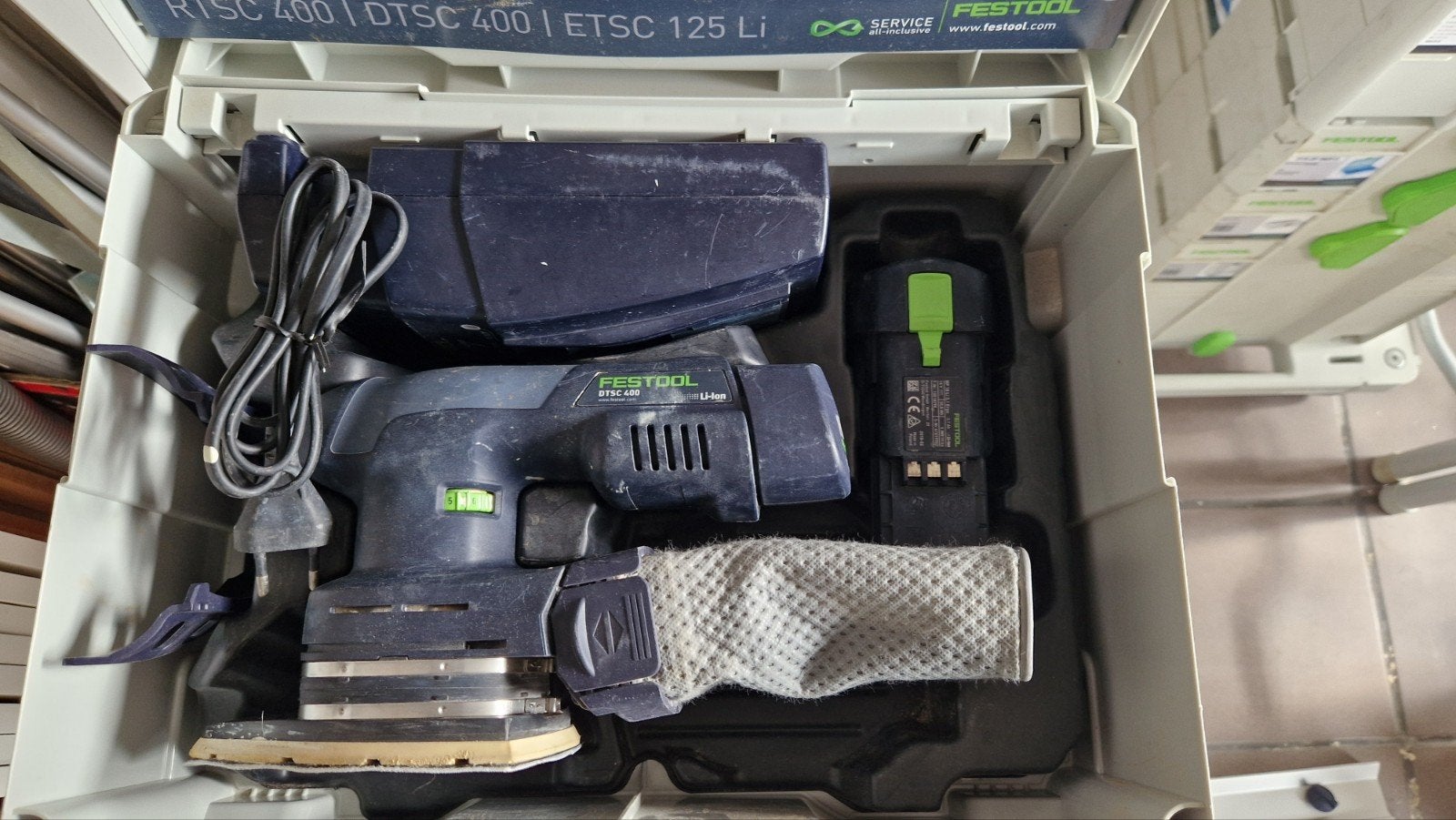 Ponceuse à batterie Festool DTSC400, Enlèvement ou Envoi, Comme neuf