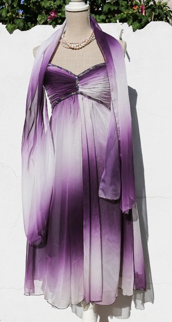 Magnifique robe de soirée et son étole Taille S, Enlèvement ou Envoi, Taille 36 (S), Comme neuf, Lissa
