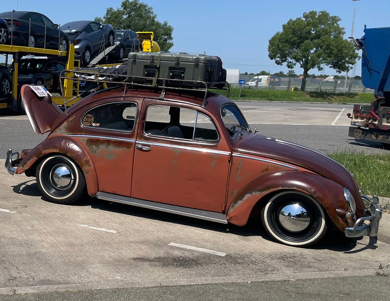 Vw kever Ovaal 1956–Amerikaanse uitvoering–Prachtige patina, foto 3