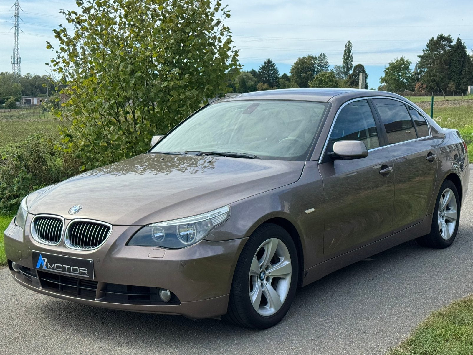 Bmw 520 dA 2007 120Kw Boite Auto Cuir Gps Très Propre Ct ok, Auto's, Automaat, 1998 cc, Bruin, 5 deurs