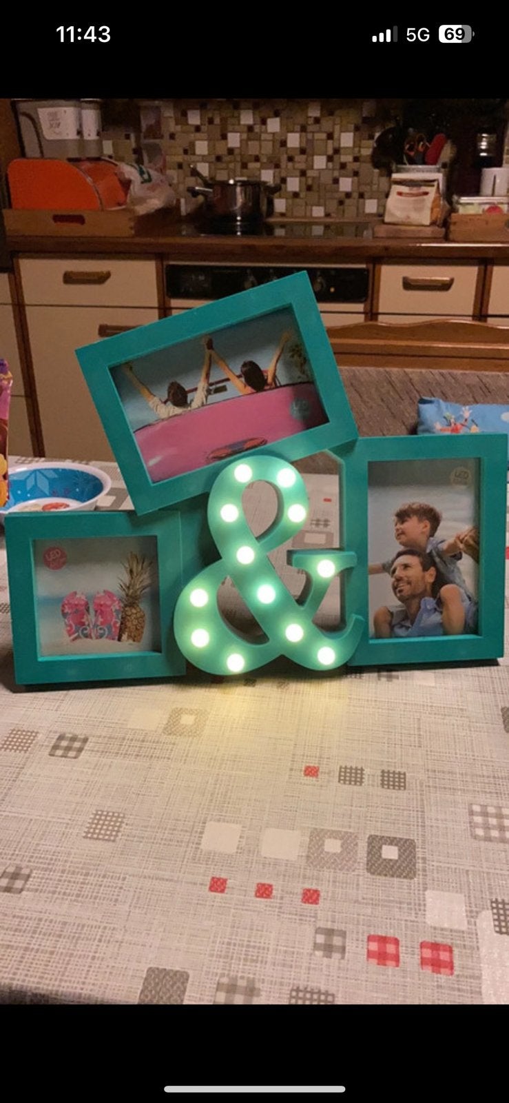 Fotokaders met led licht, Huis en Inrichting, Woonaccessoires | Lijsten, Ophalen, Zo goed als nieuw