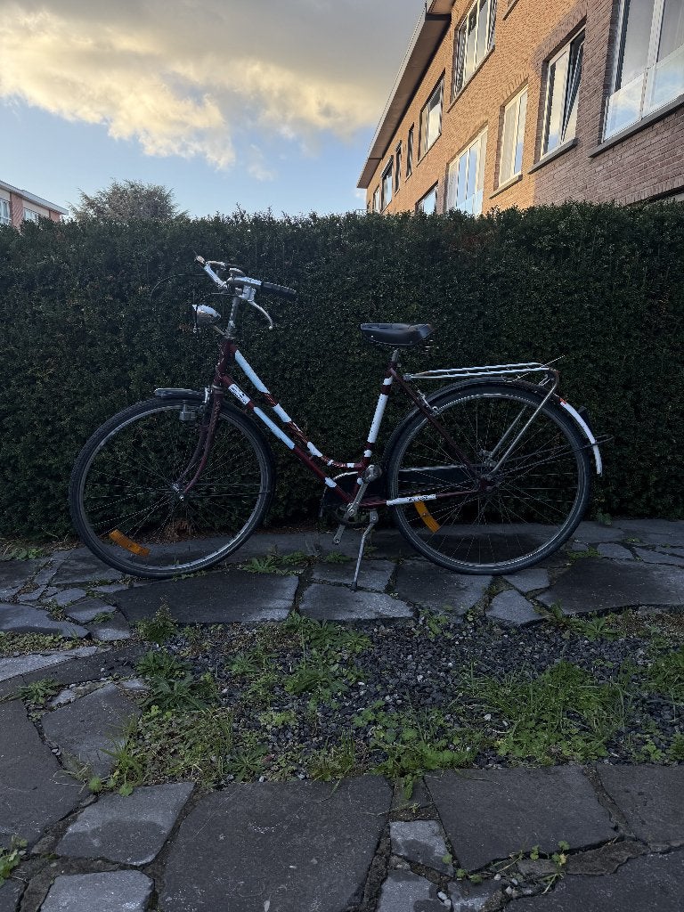 Stadsfiets dames, Ophalen, Gebruikt, Terugtraprem, Versnellingen