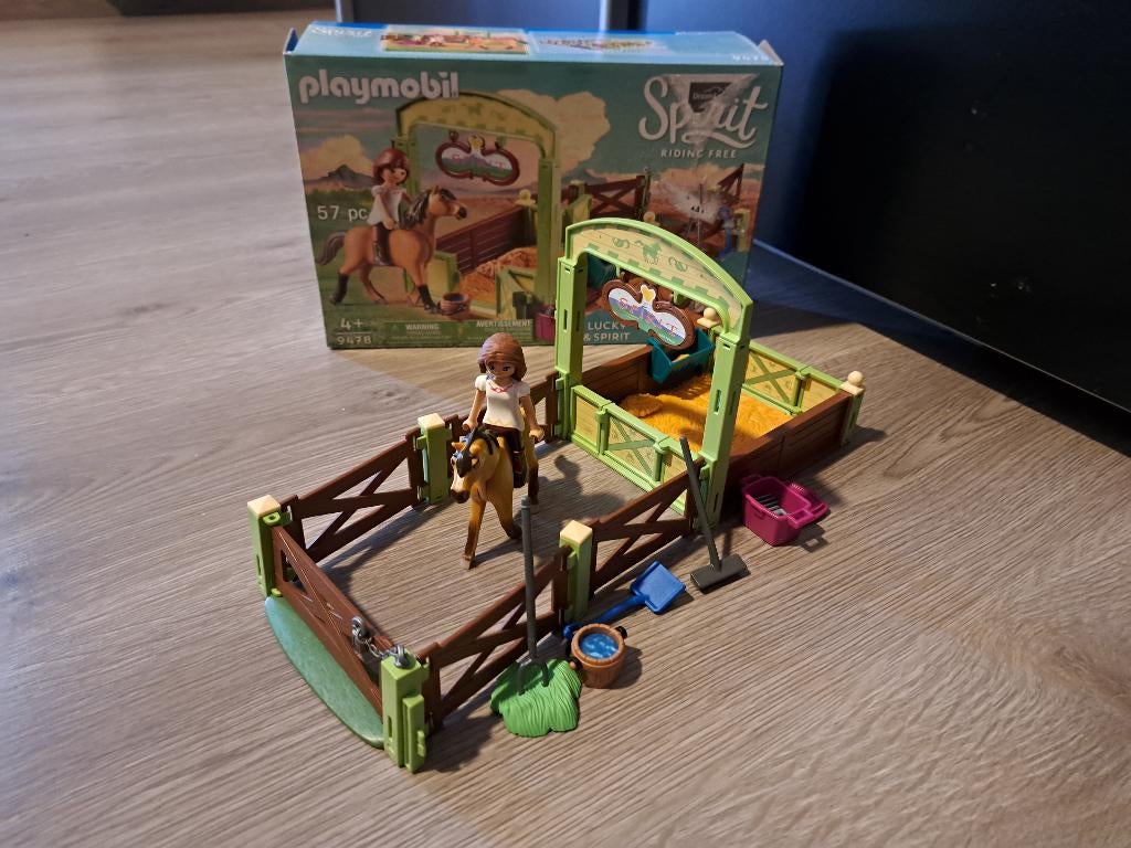 Playmobil spirit horse box, Enlèvement, Comme neuf, Ensemble complet