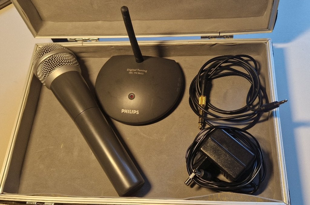 Draadloze microfoon Philips SBC-MC8650, Muziek en Instrumenten, Ophalen of Verzenden, Gebruikt, Overige typen, Draadloos