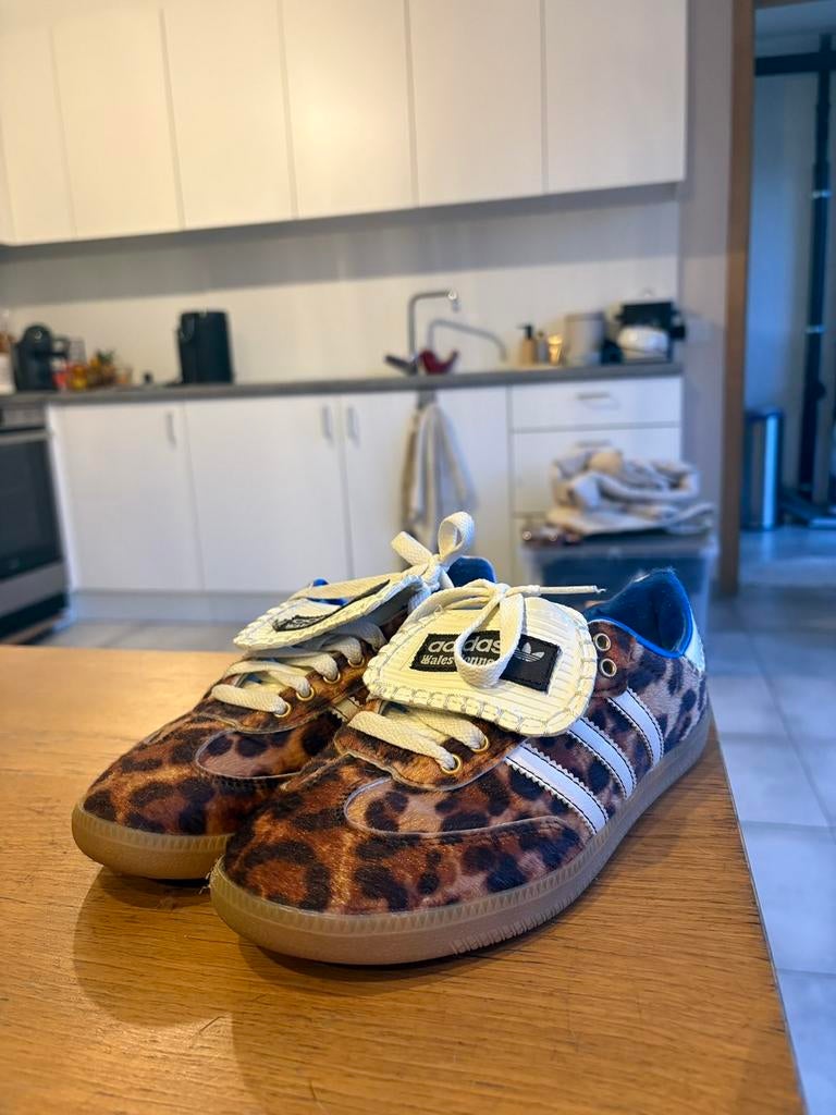 Adidas sneaker Samba pony haar leopard, Ophalen