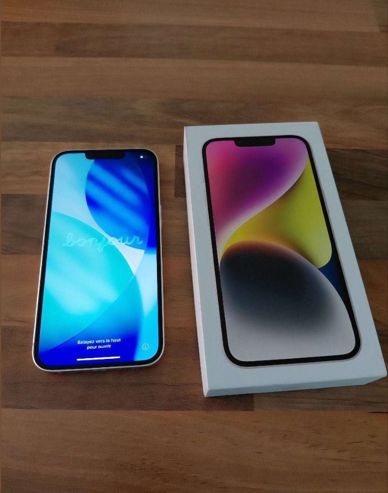 iPhone 14 128 Go Blanc – Bon état – Boîte et câble inclus, Ophalen, Wit, 87 %, Zonder abonnement