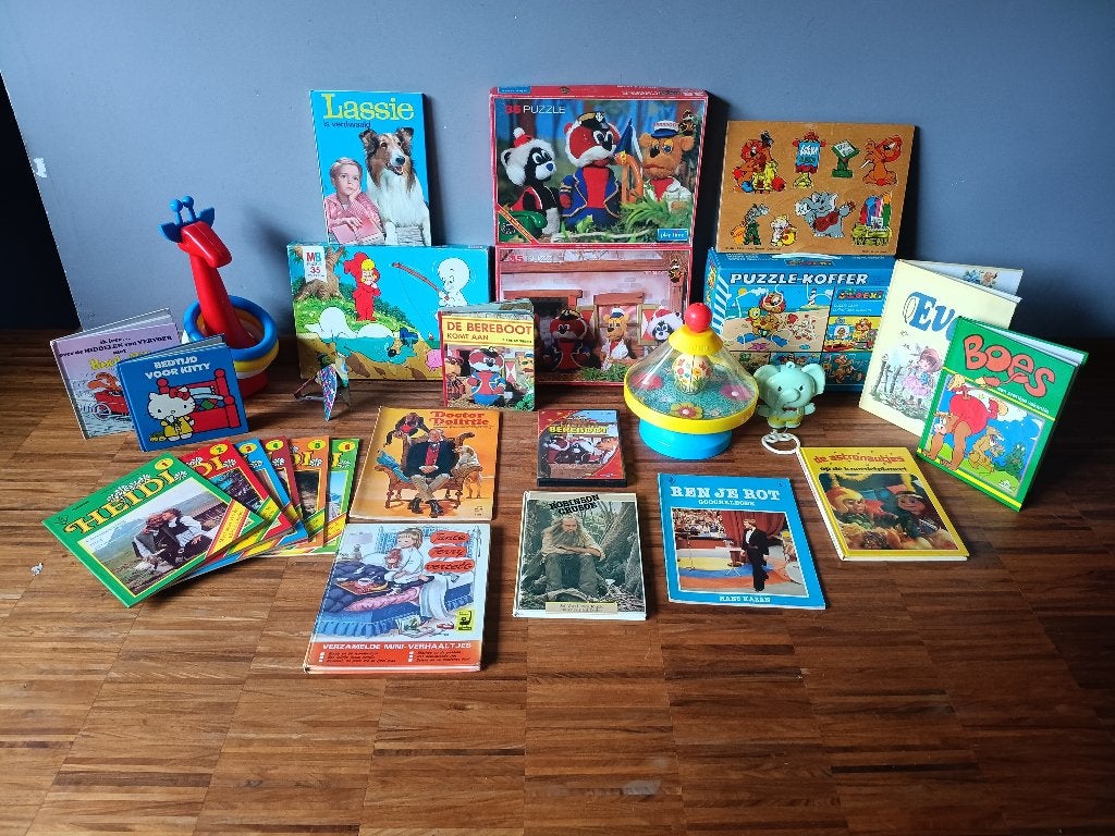 Lot retro speelgoed in 1 koop, Collections, Jouets, Comme neuf, Enlèvement ou Envoi