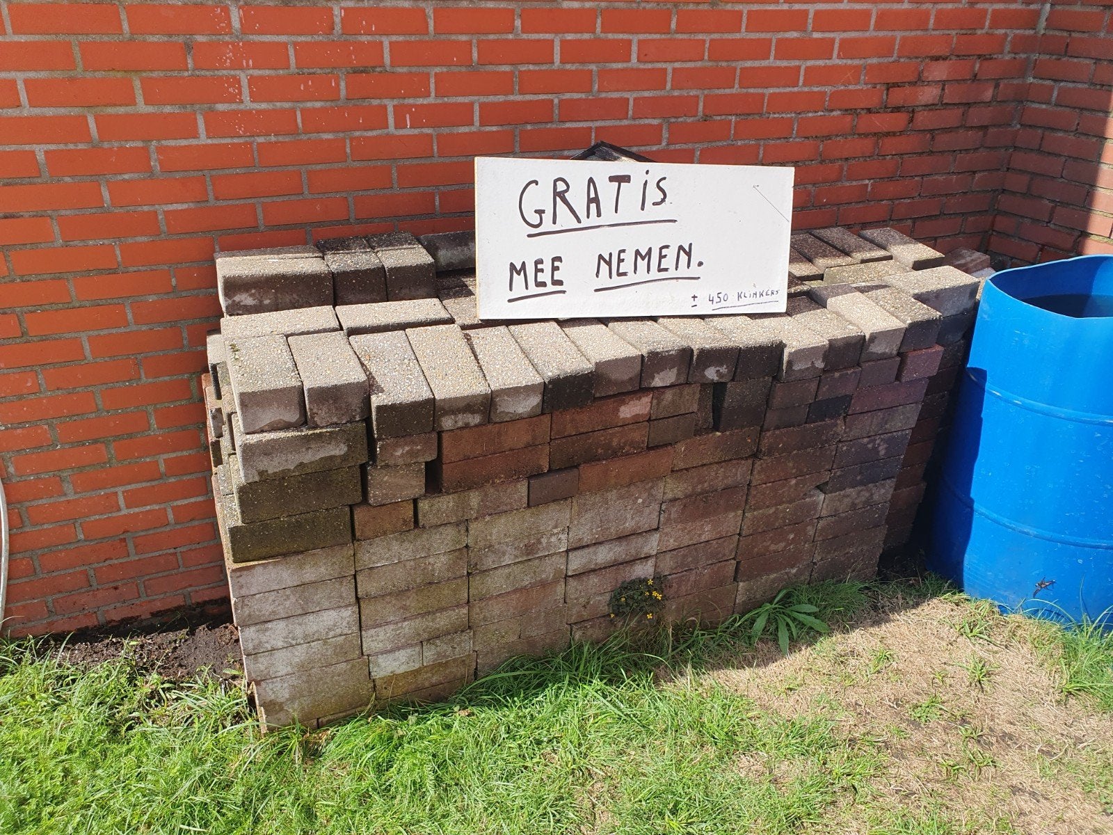 klinkers, Ophalen