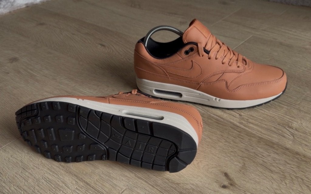 Nike Air Max 1 naturelle avec protège-talon - Nike By You, Vêtements | Hommes, Chaussures, Neuf, Enlèvement ou Envoi, Autres couleurs