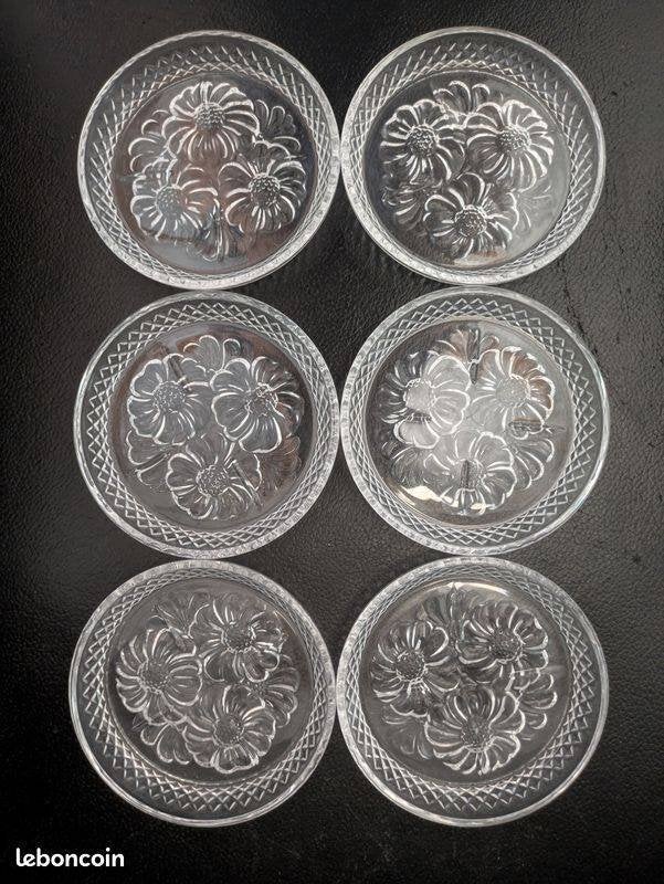 6 kristallen onderzetters "Cristal d'Arques' (FR) - NIEUW !, Huis en Inrichting, Woonaccessoires | Onderzetters, Glasonderzetter