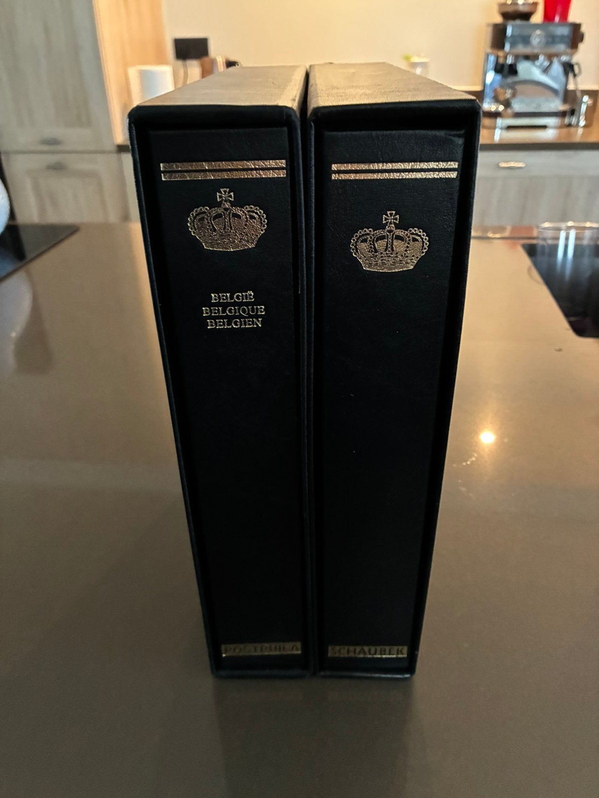 Postzegels De Belgische dynastie 2 mappen, Ophalen of Verzenden