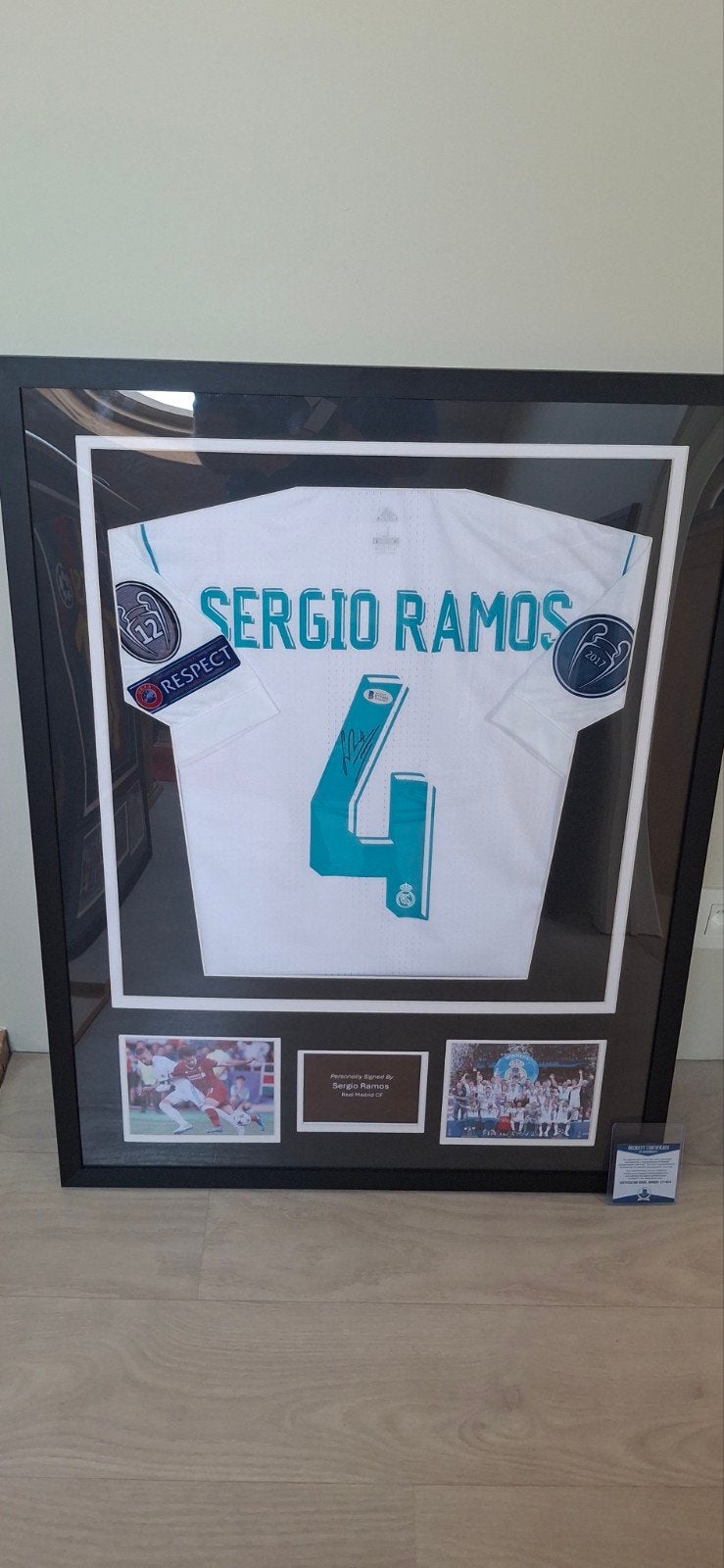 Sergio Ramos avec Beckett CAO dans le cadre, Enlèvement