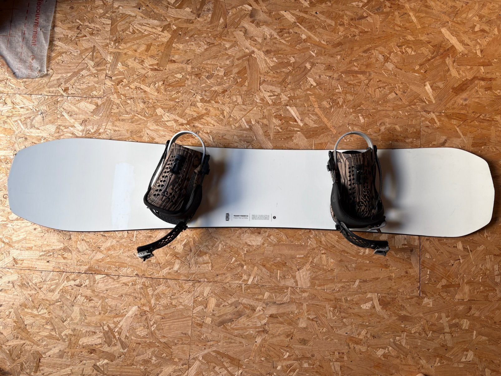 Te koop korua tranny finder 54 met union force M bindingen, Sport en Fitness, Ophalen, Gebruikt, Board