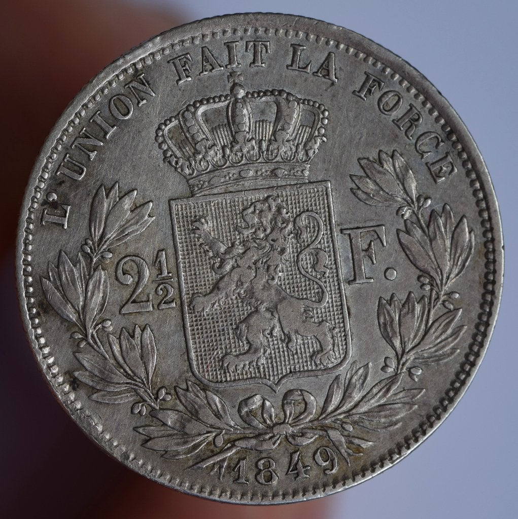 2,5 francs argent 1849 petite tête QUALITE, Verzenden, Zilver, Losse munt, Zilver