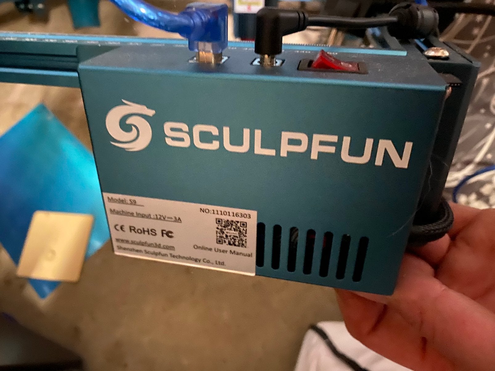 Laser graveermachine sculpfun s9, Ophalen, Zo goed als nieuw