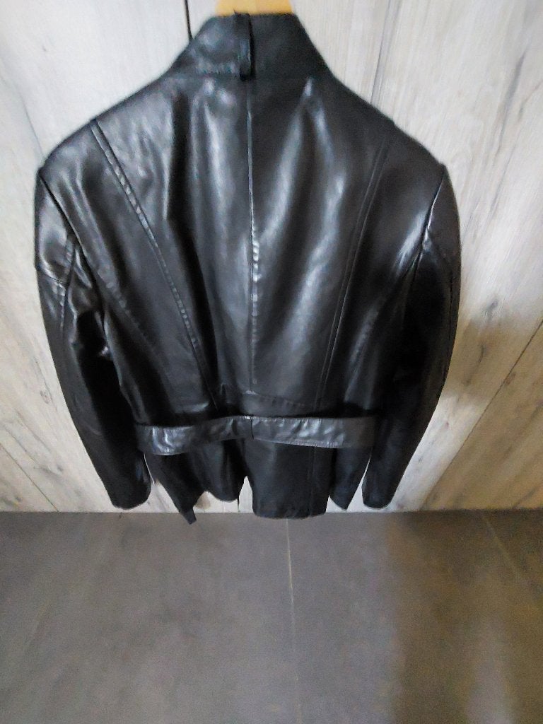 Lederen dames jas, Vêtements | Femmes, Vestes & Costumes, Taille 38/40 (M), Enlèvement, Manteau, Noir