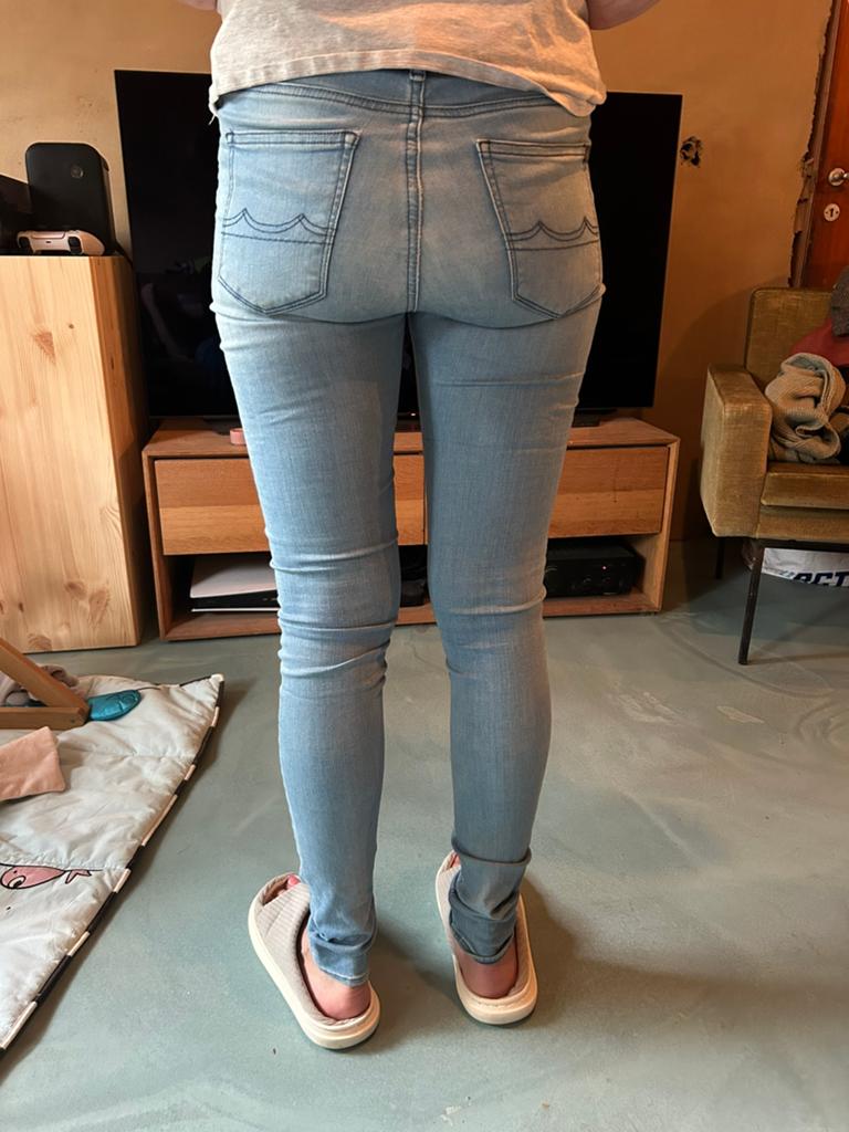 Skinny jeans goede kwaliteit, Kleding | Dames, Ophalen of Verzenden, Zo goed als nieuw, Blauw