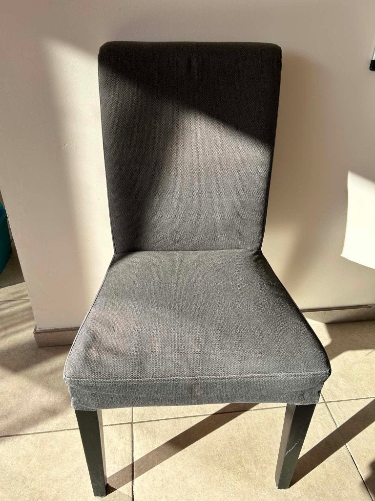 Henriksdal stoel, Maison & Meubles, Chaises, Gris, Bois, Comme neuf, Enlèvement
