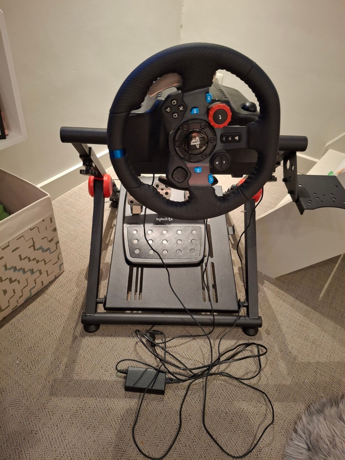 Racestuur voor PS5 met pedalen en statief., Games en Spelcomputers, Ophalen