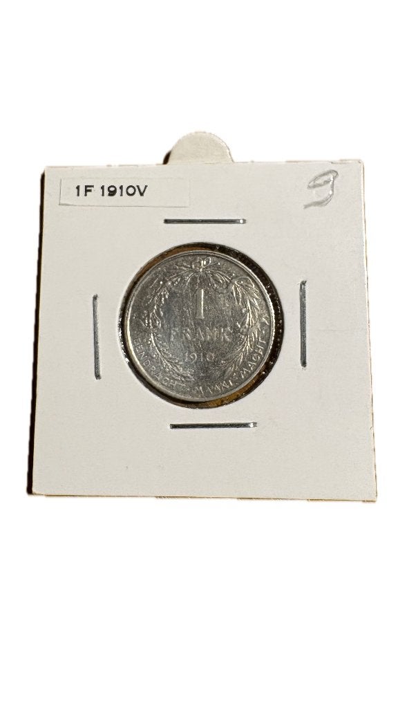 ALBERT I : Argent 1 FRANC 1910V (1), Enlèvement ou Envoi, Argent, Argent