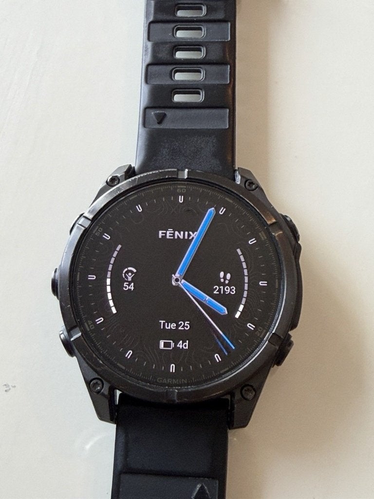 Montre multisport Garmin Fenix 8 47 mm AMOLED en saphir, Enlèvement ou Envoi, Utilisé