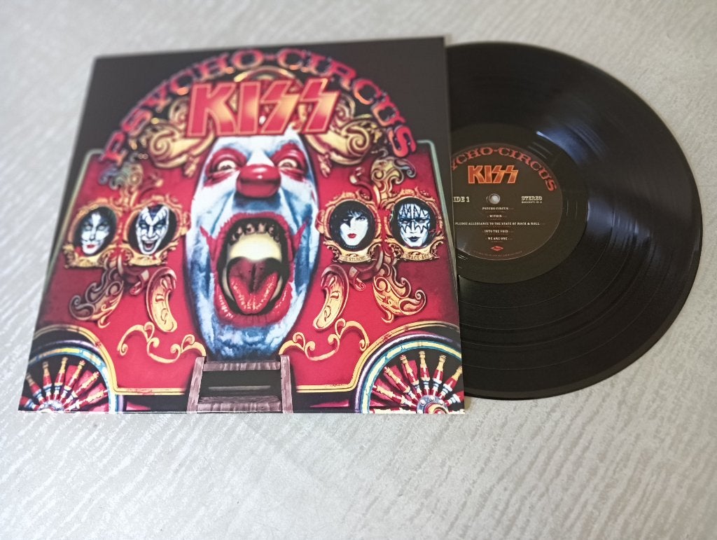 Kiss  Lp  Psycho Circus - black vinyl - met insert, Cd's en Dvd's, Vinyl | Hardrock en Metal, Colored vinyl, LP, Ophalen of Verzenden