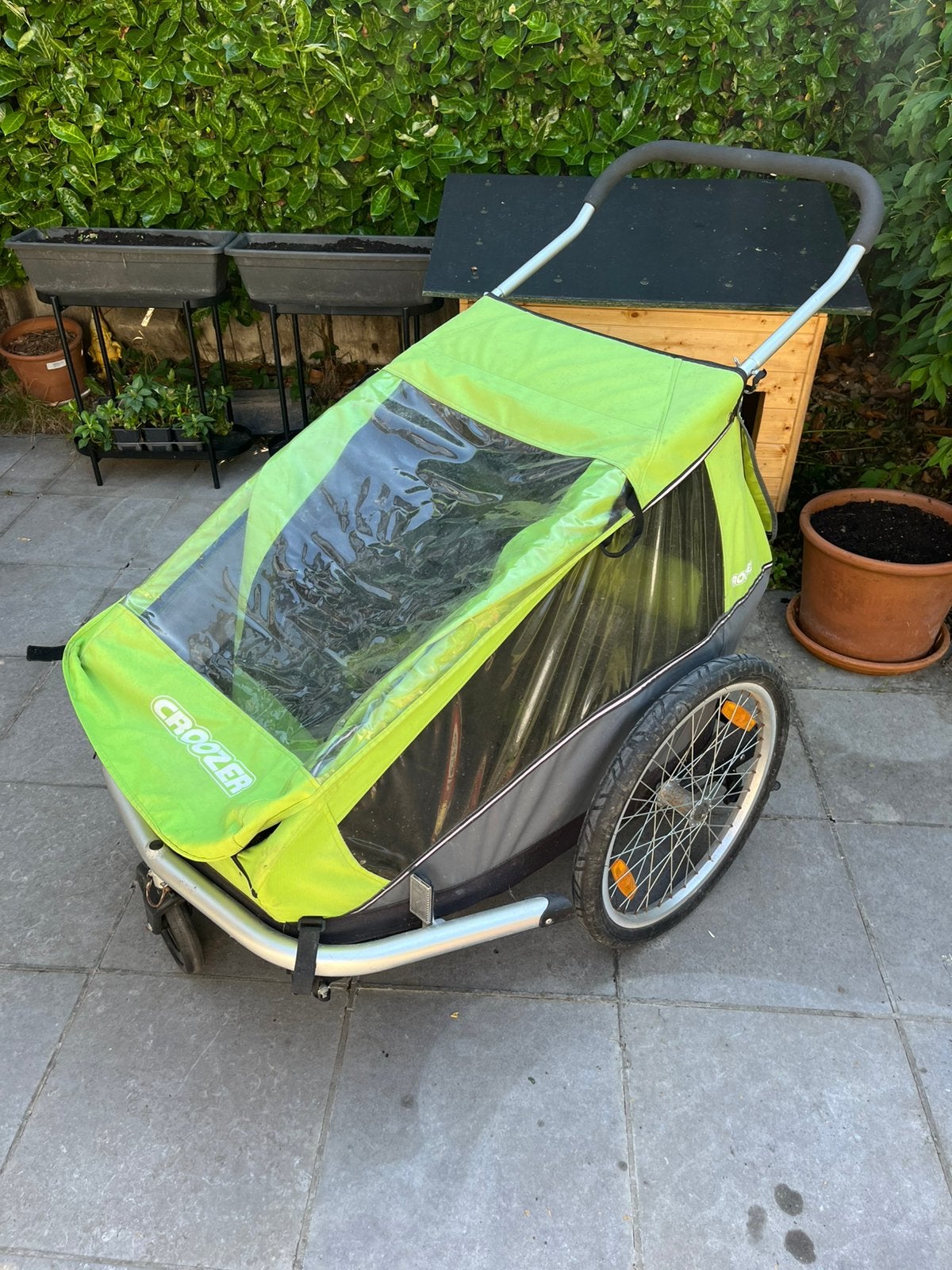 Fietskar Croozer voor 2, Fietsen en Brommers, Ophalen, Gebruikt