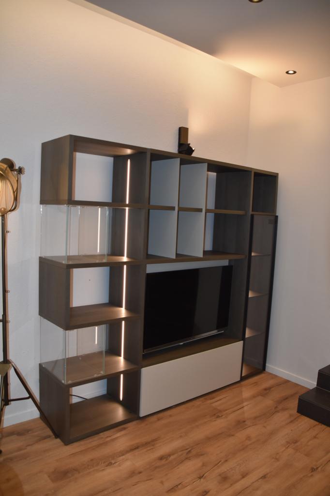 Meuble TV Bibliotheque ASTOR MOBILI, Maison & Meubles, Armoires | Mobilier de télévision, Utilisé, 200 cm ou plus, 200 cm ou plus