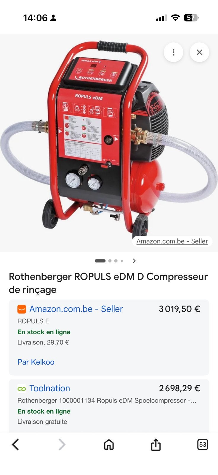 rothenberger compresseur, Enlèvement ou Envoi