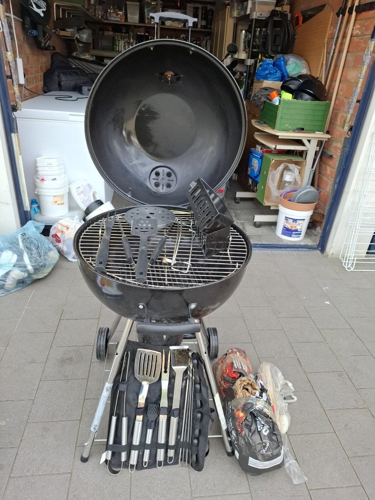 BBQ set met accessoires, Ophalen, Zo goed als nieuw, Met accessoires