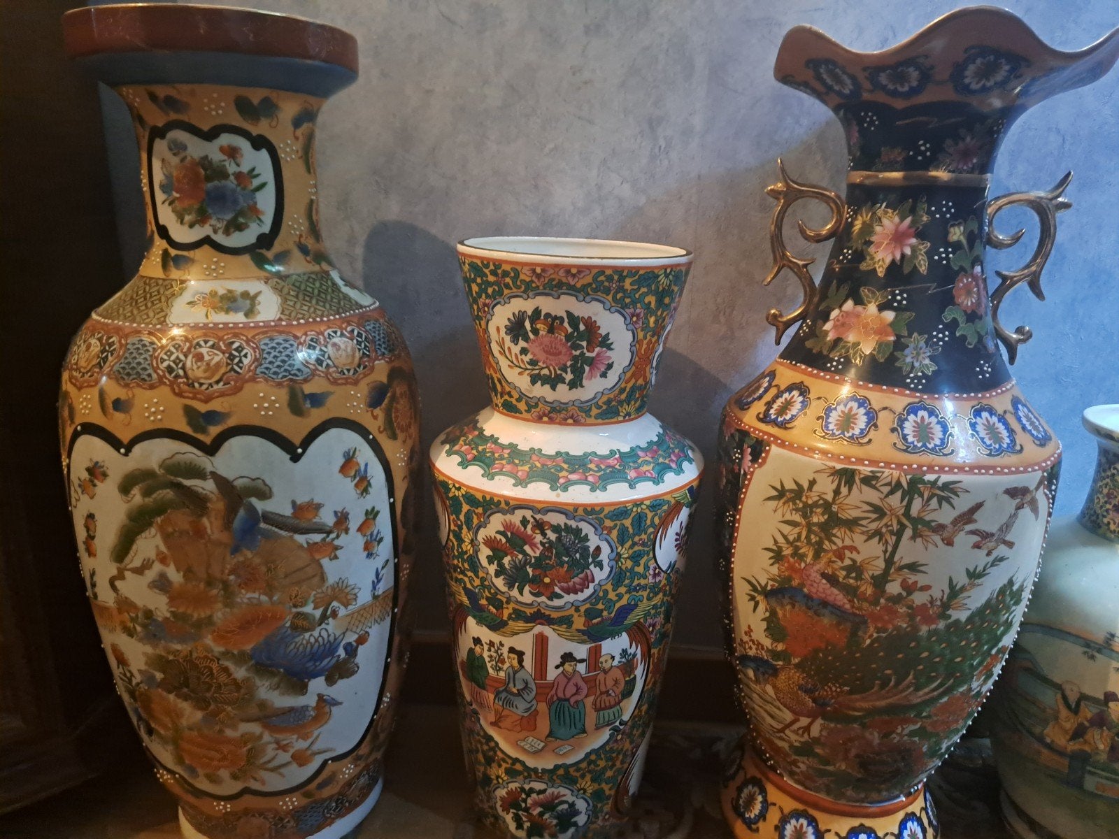 Mooie verzameling vazen in oosterse / Satsuma stijl, Ophalen
