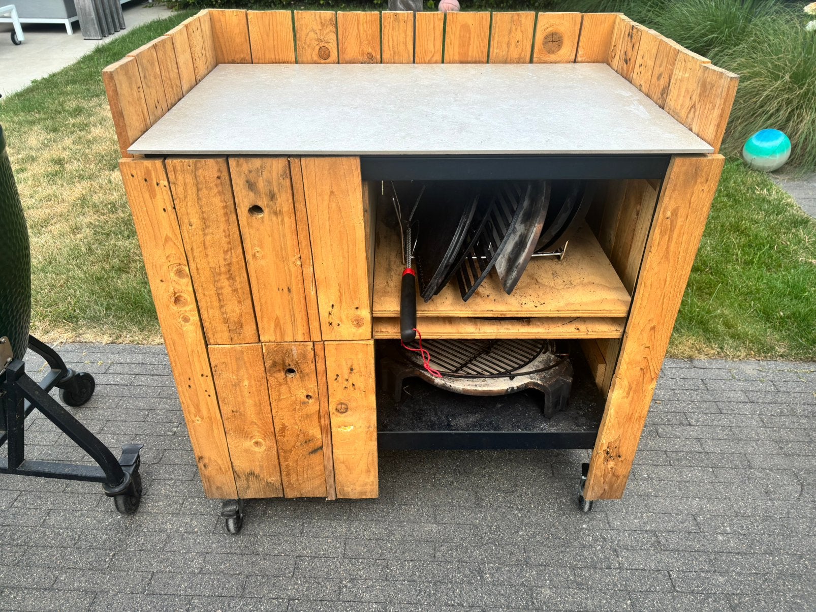 Cuisine extérieure sur roulettes, Jardin & Terrasse, Enlèvement, Utilisé, Autoportant