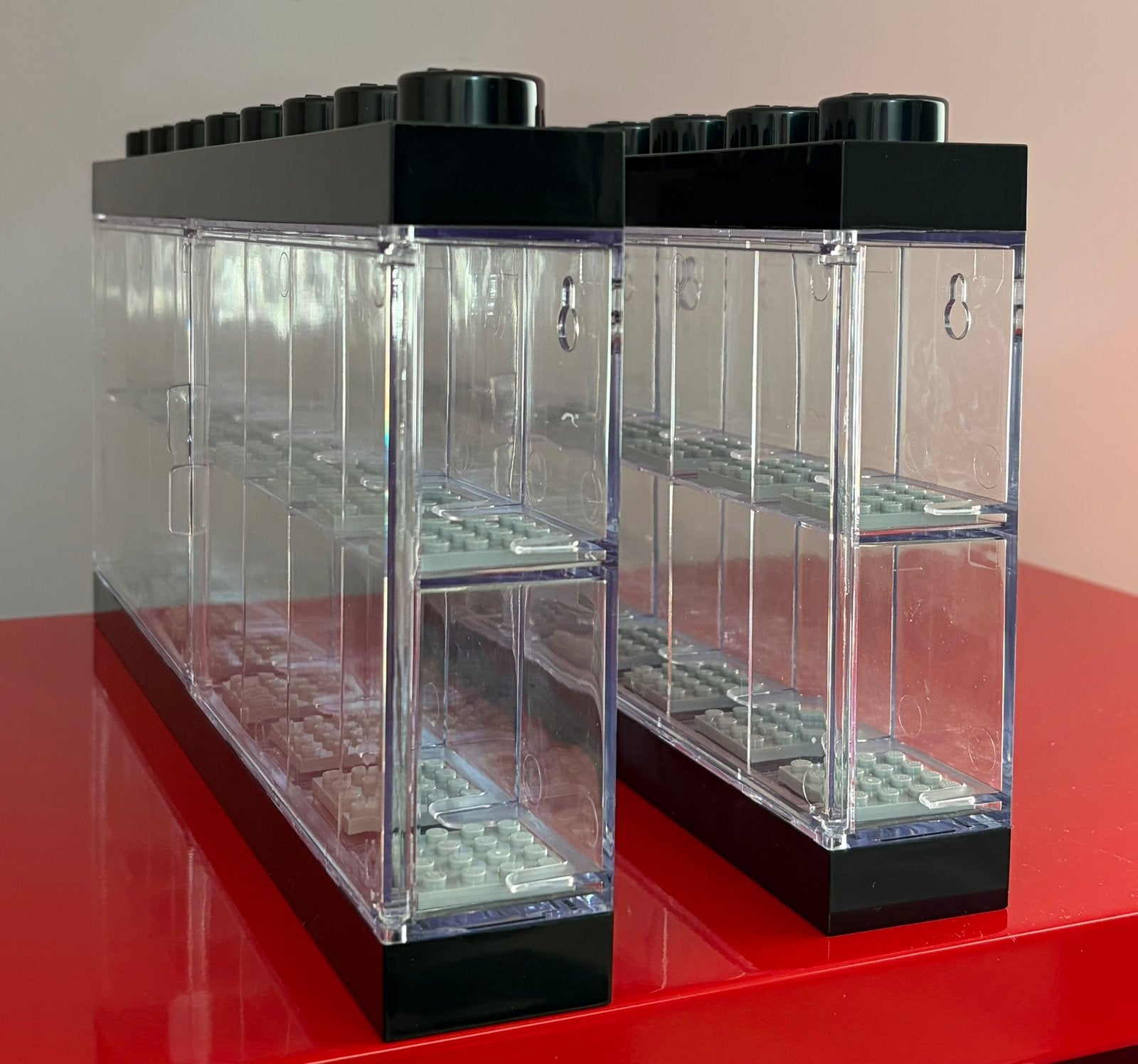 Lego Minifiguur Display Case voor 16 figuren (2x), Kinderen en Baby's, Speelgoed | Duplo en Lego, Ophalen of Verzenden, Zo goed als nieuw
