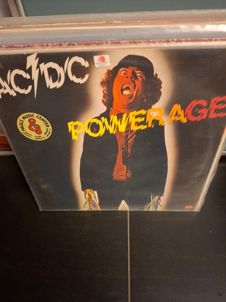 lp - ac/dc - powerage - vak 2, CD & DVD, Vinyles | Hardrock & Metal, Enlèvement ou Envoi, Utilisé, Housse de protection extérieure