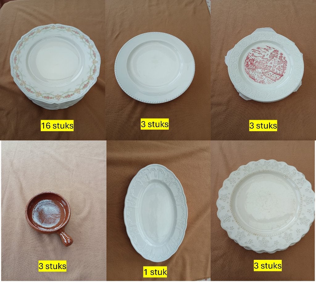 Borden, Maison & Meubles, Assiettes(s), Comme neuf, Céramique, Enlèvement