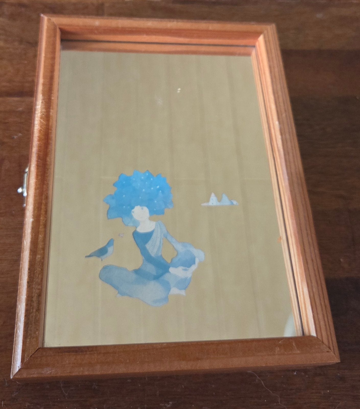 Boîte à clés Art Nouveau avec miroir, Antiquités & Art, Curiosités & Brocante, Enlèvement