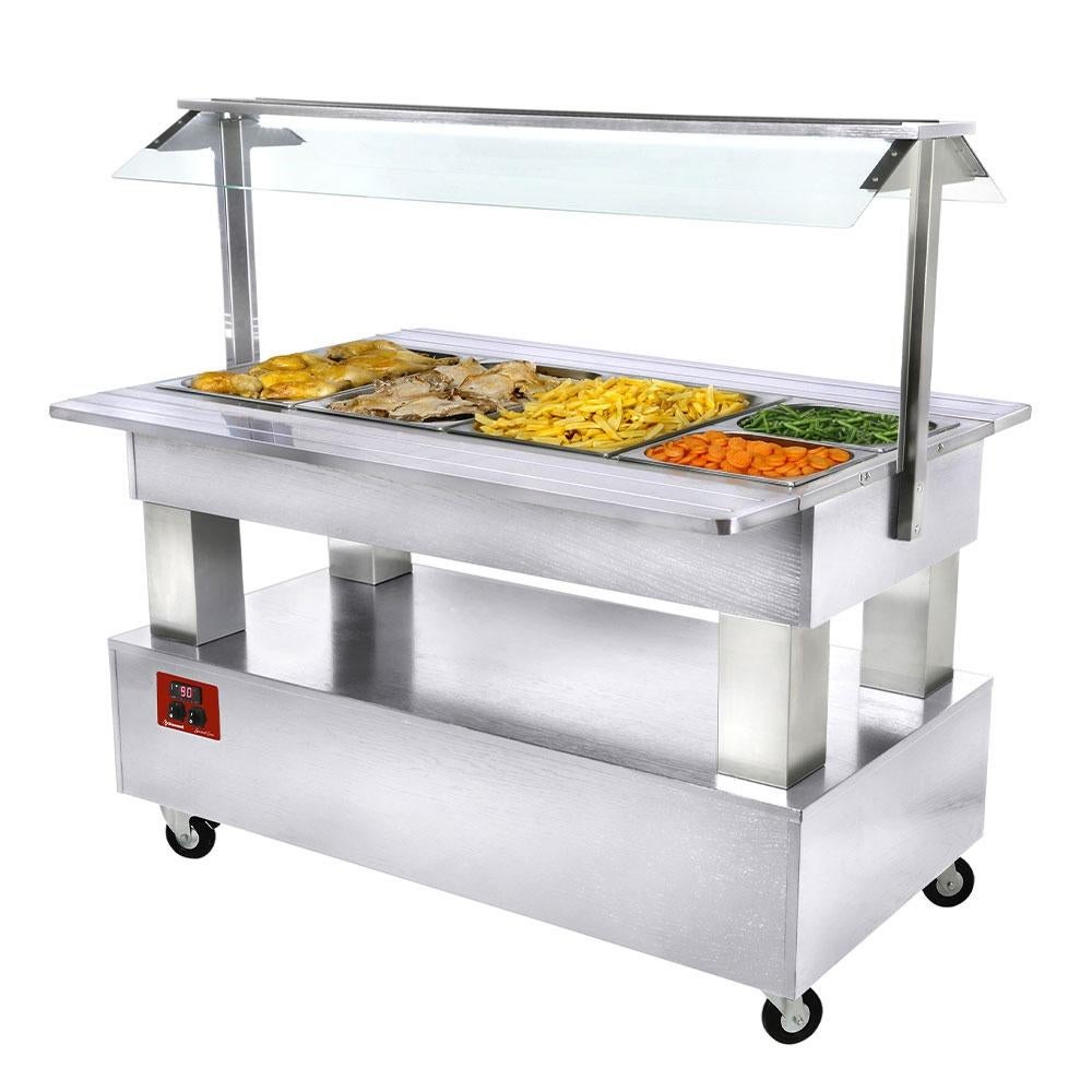 Buffet chauffant, bain marie, 4x GN1/1-150 (Bois Blanc), Ophalen of Verzenden, Snacks