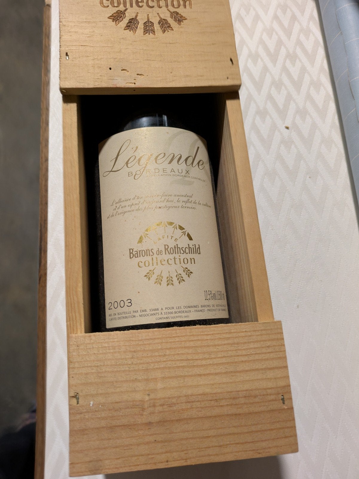 Magnum 1500 ML, Baron de Rothschild 2003, Ophalen