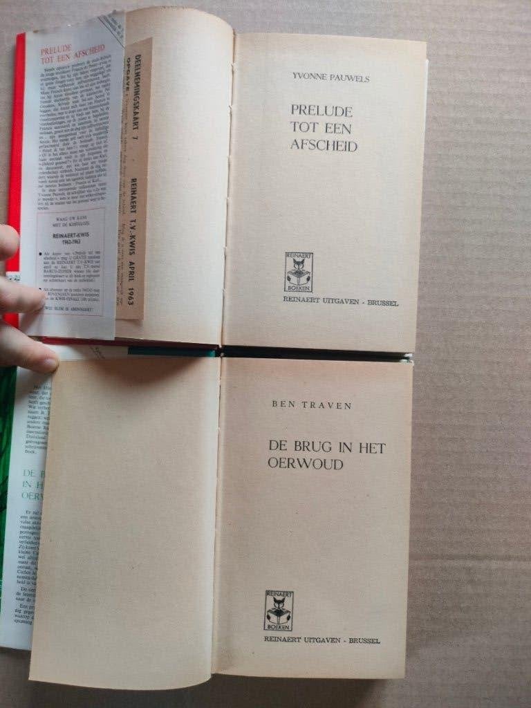4 boeken Reinaert Reeks De Brug i h oerwoud - van t gangske, Ophalen of Verzenden, Gelezen, Diverse auteurs, België
